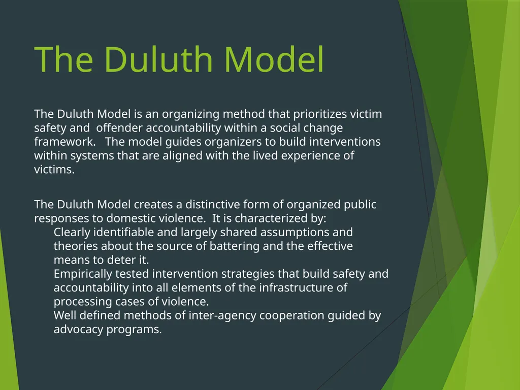 The Duluth Model, Coordinated Community Response - slide 7 of 31