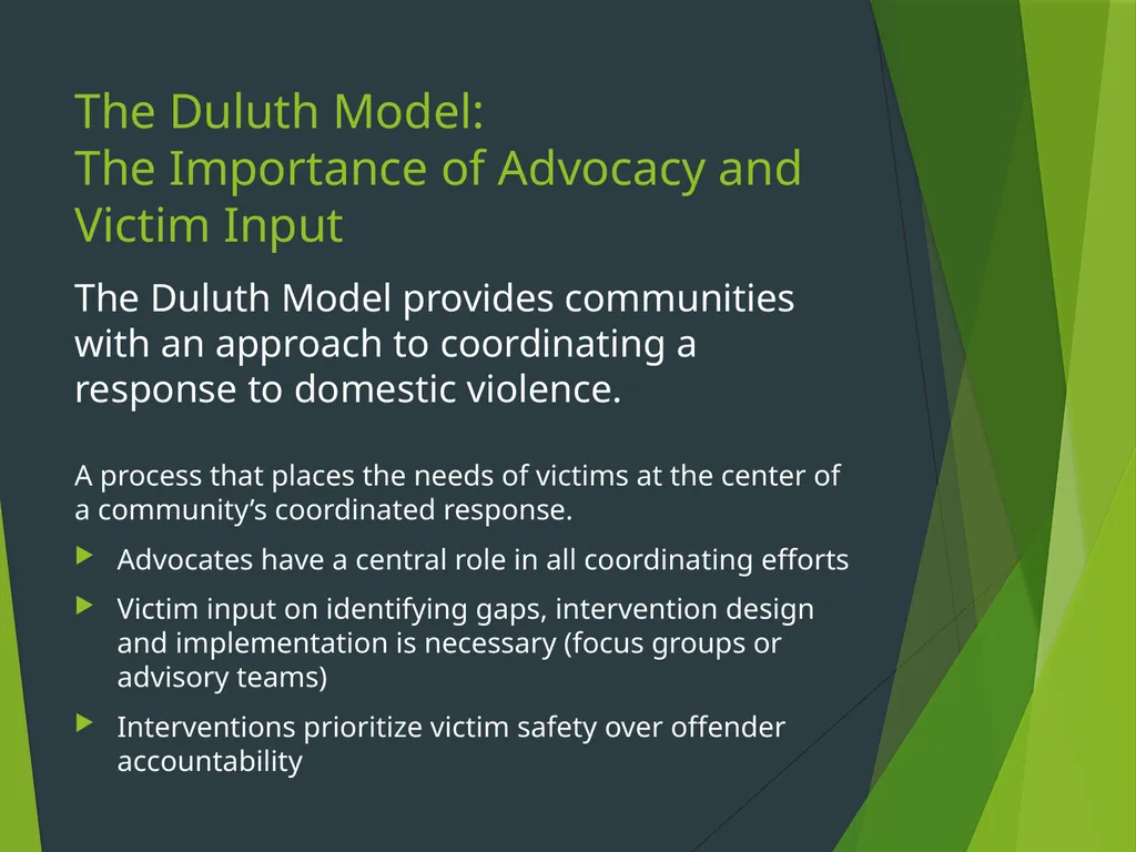 The Duluth Model, Coordinated Community Response - slide 10 of 31