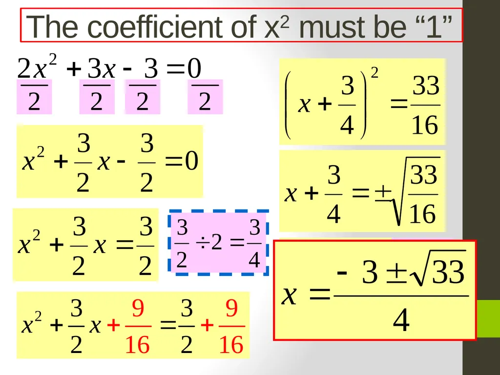 2.4 Completing the Square Objective: To complete a - slide 13 of 15