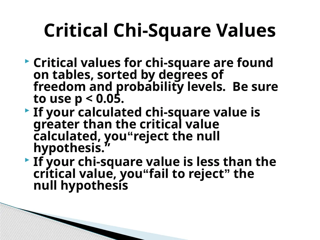 Chi-Square Test Karl Pearson introduced Chi-Square - slide 10 of 28
