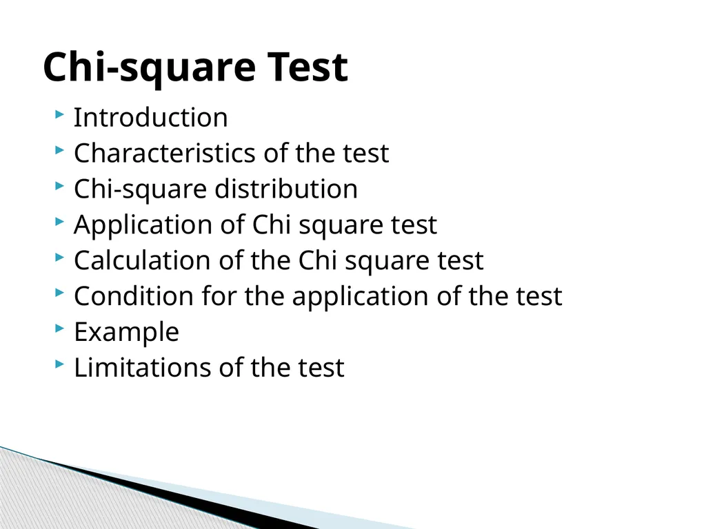 Chi-Square Test Karl Pearson introduced Chi-Square - slide 3 of 28