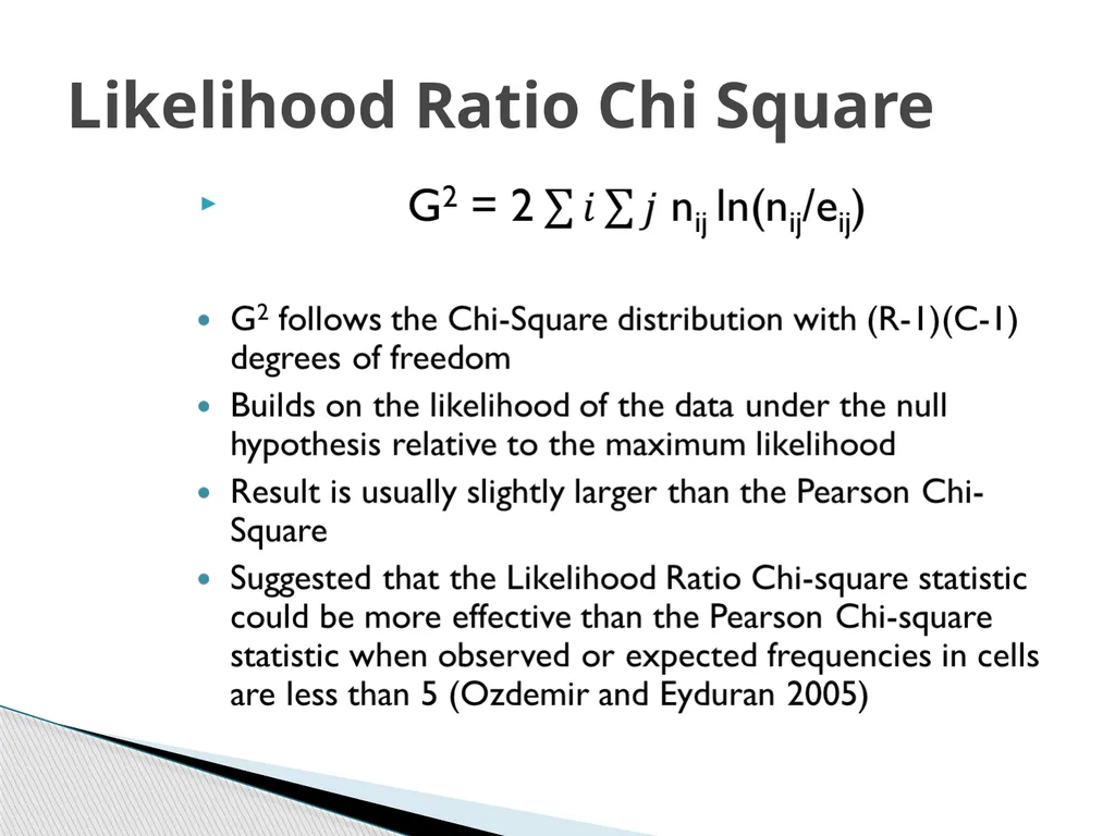 Chi-Square Test Karl Pearson introduced Chi-Square - slide 23 of 28