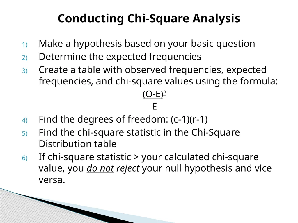 Chi-Square Test Karl Pearson introduced Chi-Square - slide 15 of 28