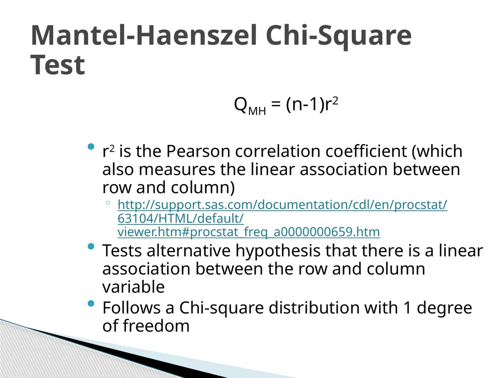 Chi-Square Test Karl Pearson introduced Chi-Square - slide 25 of 28