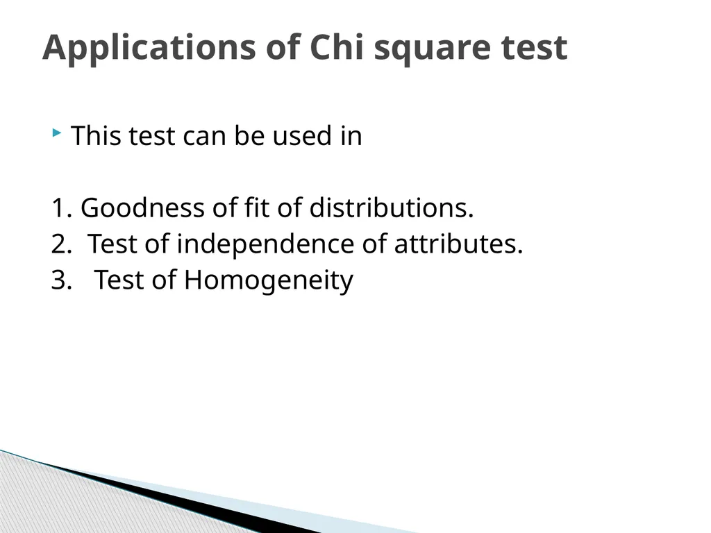 Chi-Square Test Karl Pearson introduced Chi-Square - slide 14 of 28