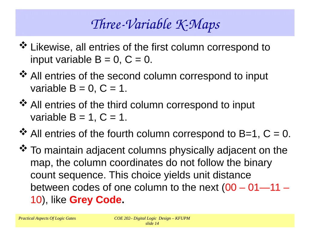 K-Map Simplification COE 202 Digital Logic Design - slide 14 of 46