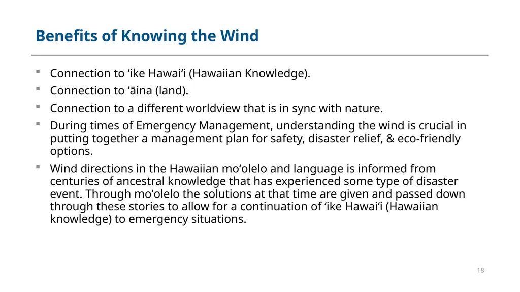 Module #8 Hawaiian Wind Names and Emergency - slide 18 of 22