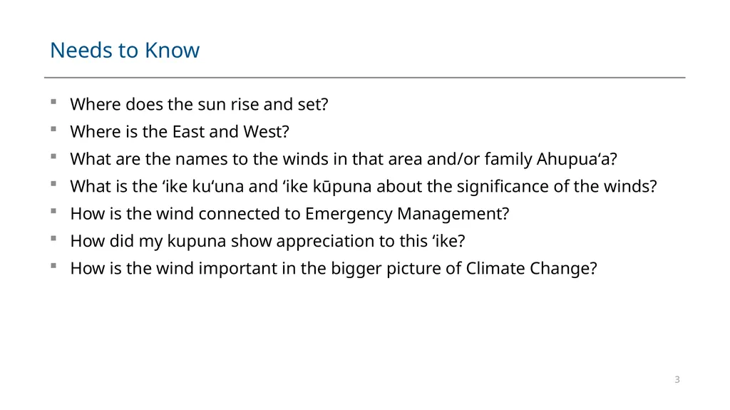 Module #8 Hawaiian Wind Names and Emergency - slide 3 of 22