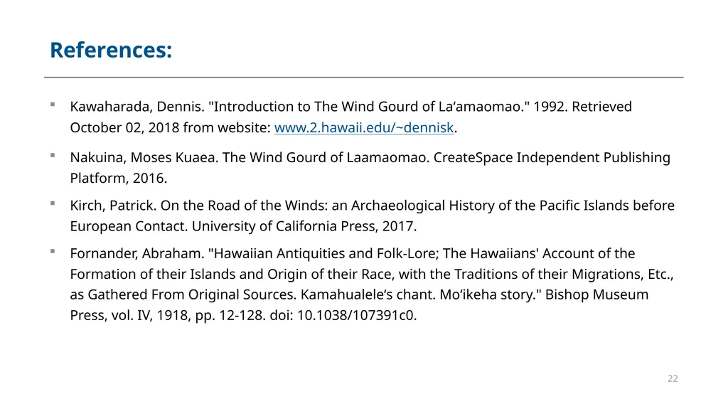 Module #8 Hawaiian Wind Names and Emergency - slide 22 of 22