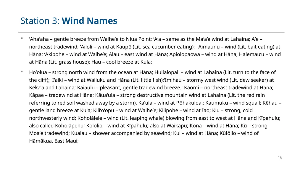 Module #8 Hawaiian Wind Names and Emergency - slide 16 of 22