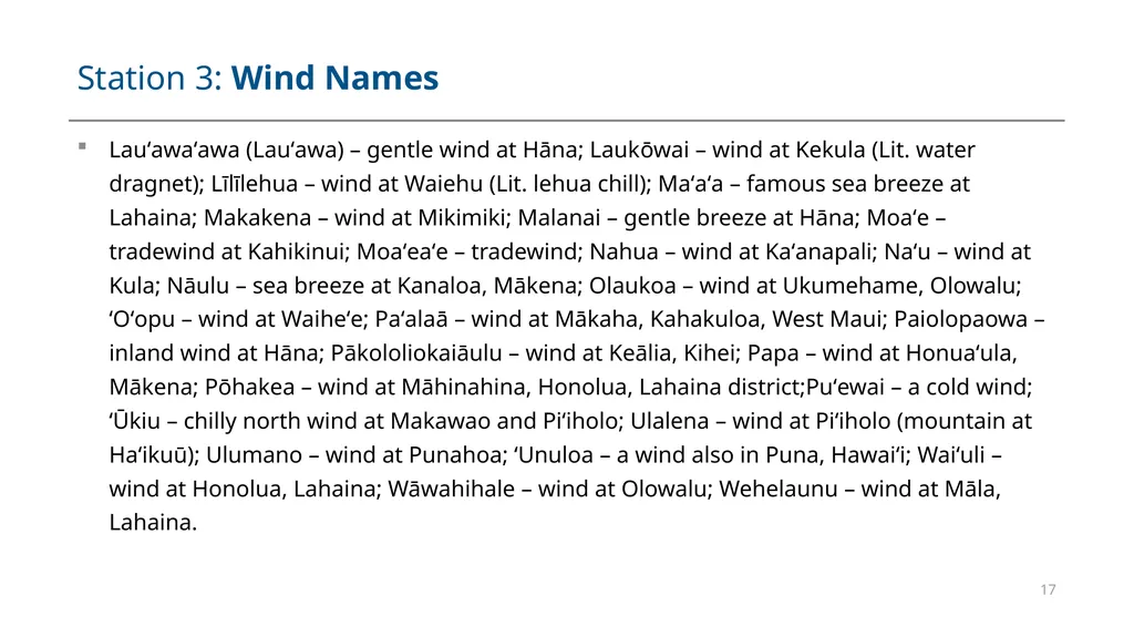 Module #8 Hawaiian Wind Names and Emergency - slide 17 of 22