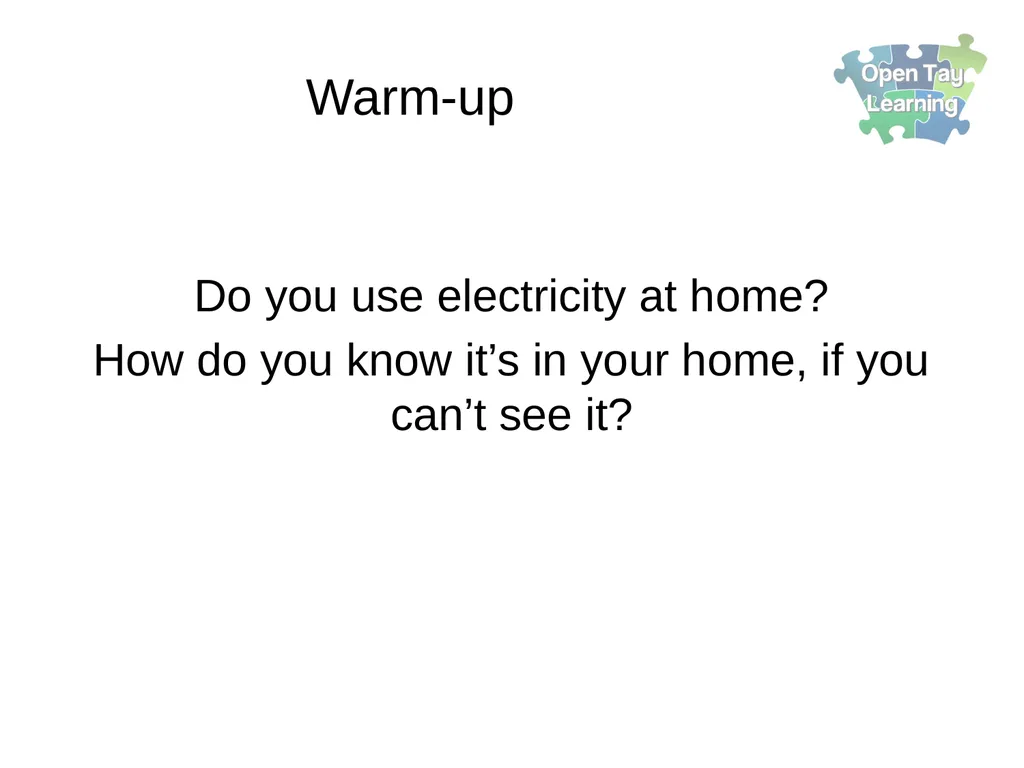 Electricity Renewable energy sources Learning - slide 4 of 18