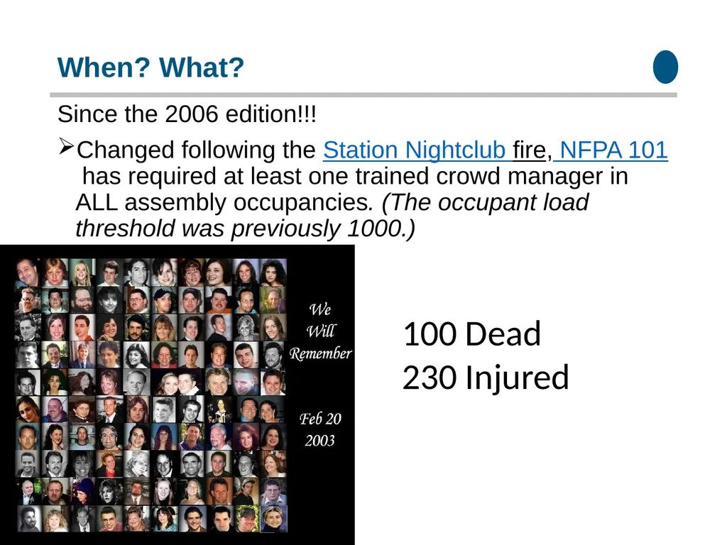 Crowd Management Tracy Stark What is a Crowd - slide 7 of 13
