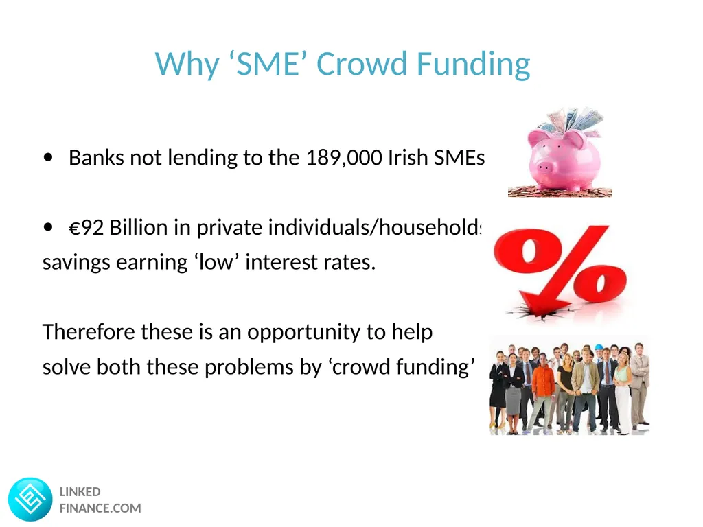 LINKED FINANCE.COM Irelands only ‘Crowd Funding’ - slide 2 of 11