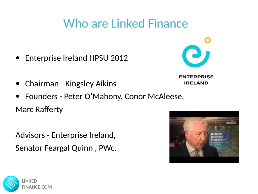 LINKED FINANCE.COM Irelands only ‘Crowd Funding’ - slide 3 of 11