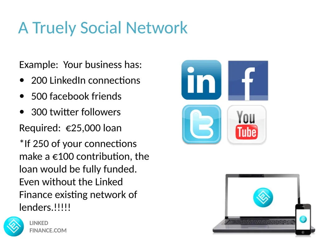 LINKED FINANCE.COM Irelands only ‘Crowd Funding’ - slide 8 of 11