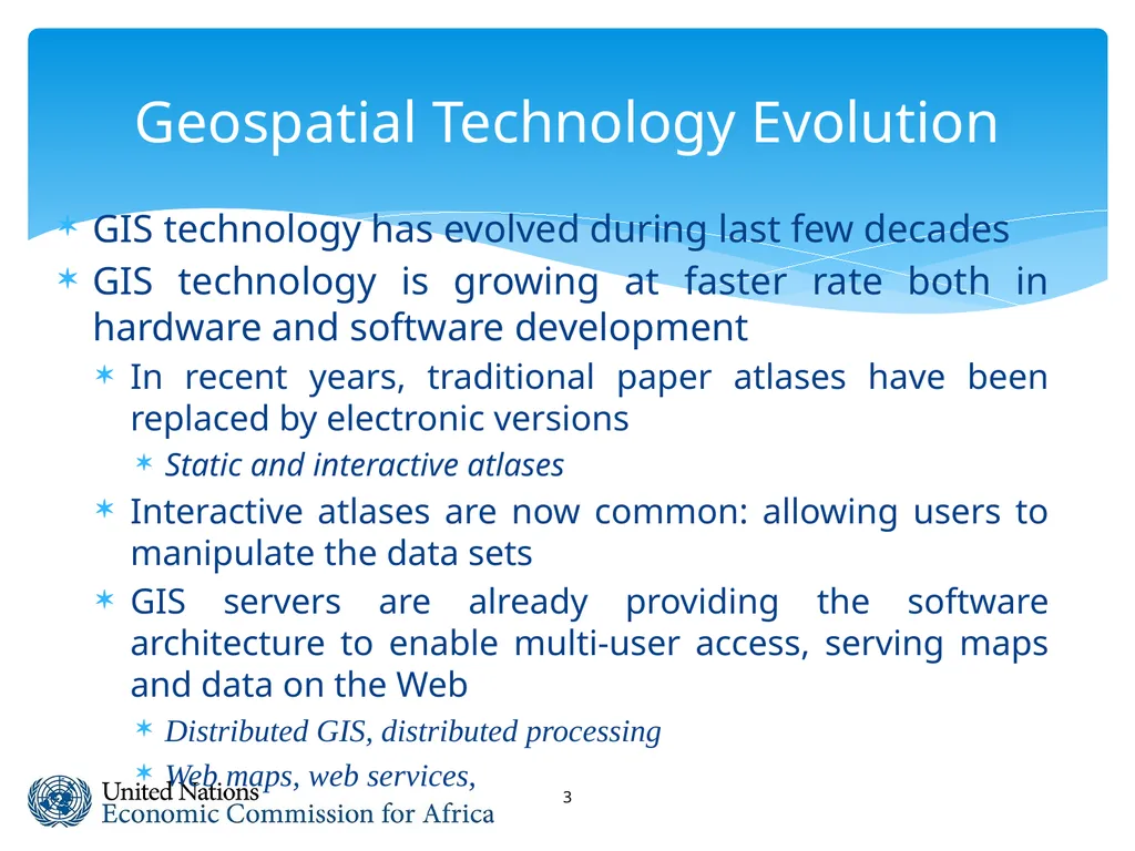 Geospatial Technology Evolution and Future Trends - slide 3 of 13