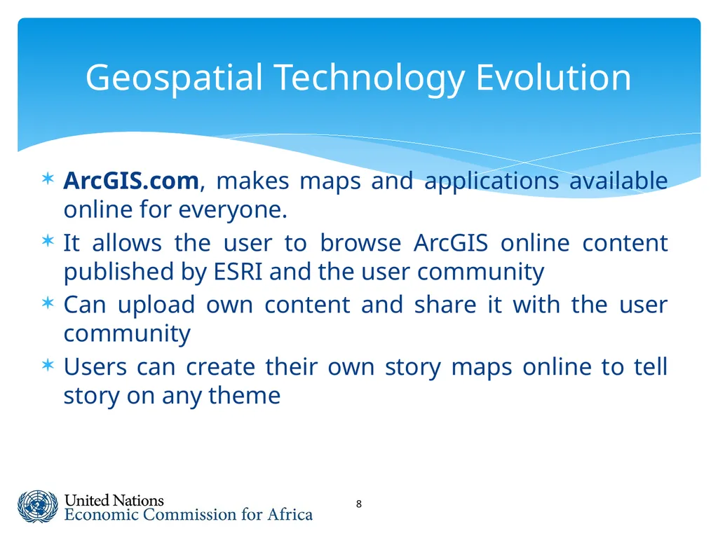 Geospatial Technology Evolution and Future Trends - slide 8 of 13