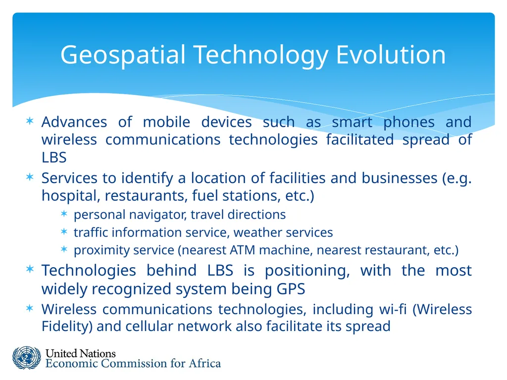 Geospatial Technology Evolution and Future Trends - slide 5 of 13