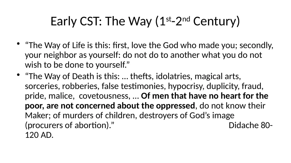 Promoting Good Wealth: CST and the link between - slide 12 of 18