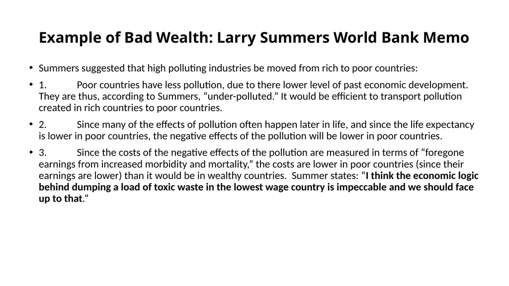 Promoting Good Wealth: CST and the link between - slide 9 of 18