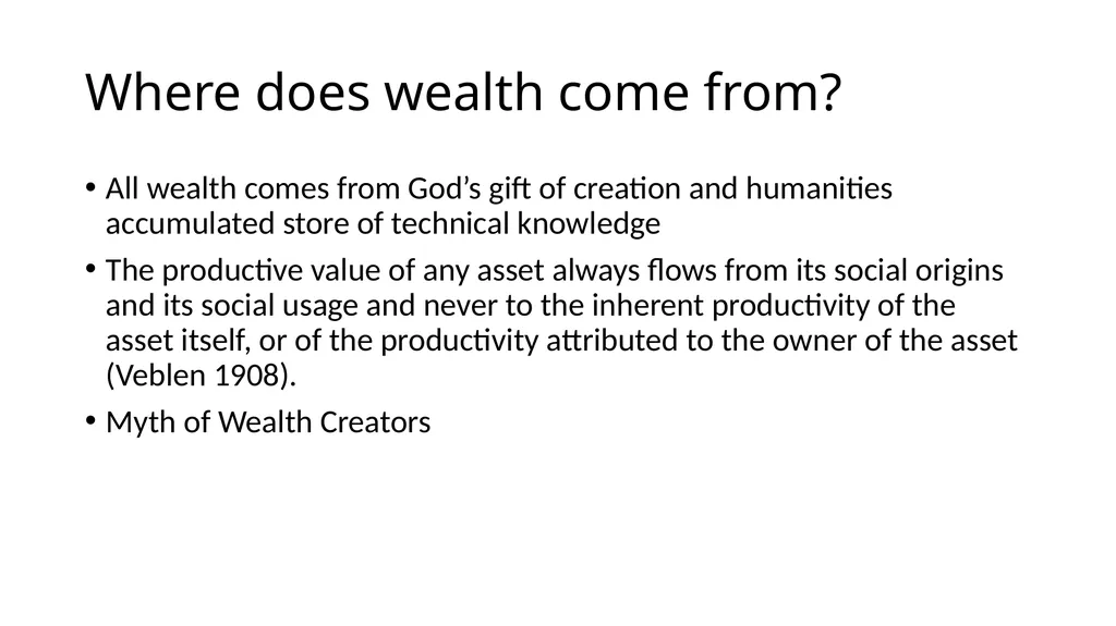 Promoting Good Wealth: CST and the link between - slide 6 of 18