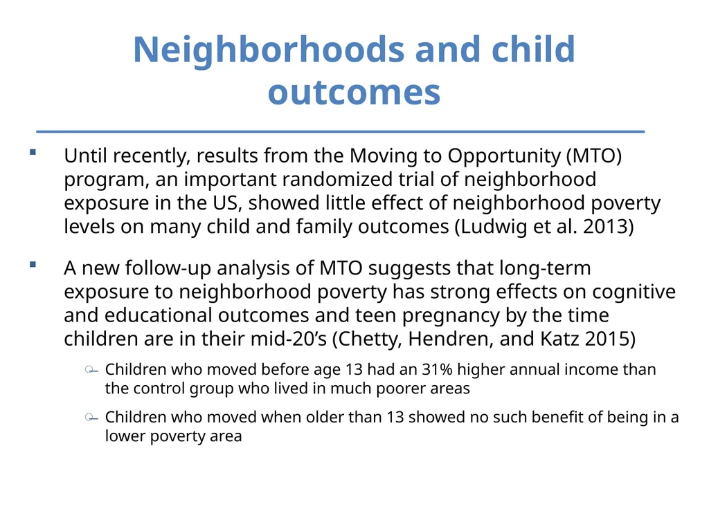 Inequality and Children’s Life Chances Mary Clare - slide 38 of 41