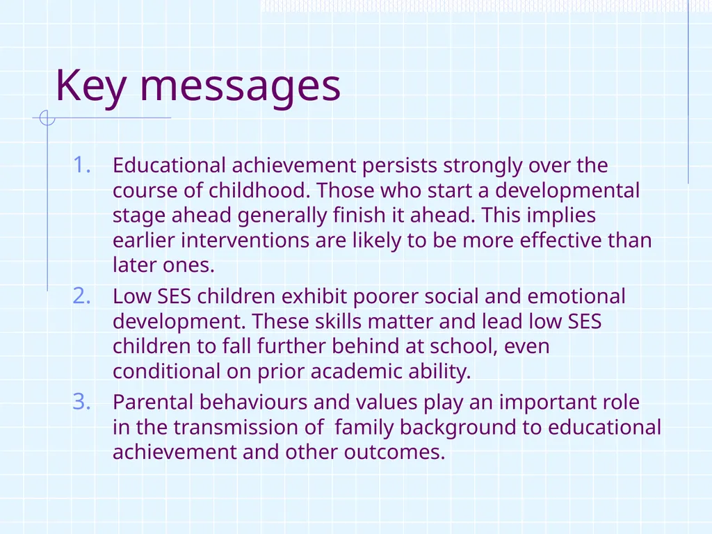 1 ‘Intergenerational Mobility in UK, life chances - slide 24 of 28