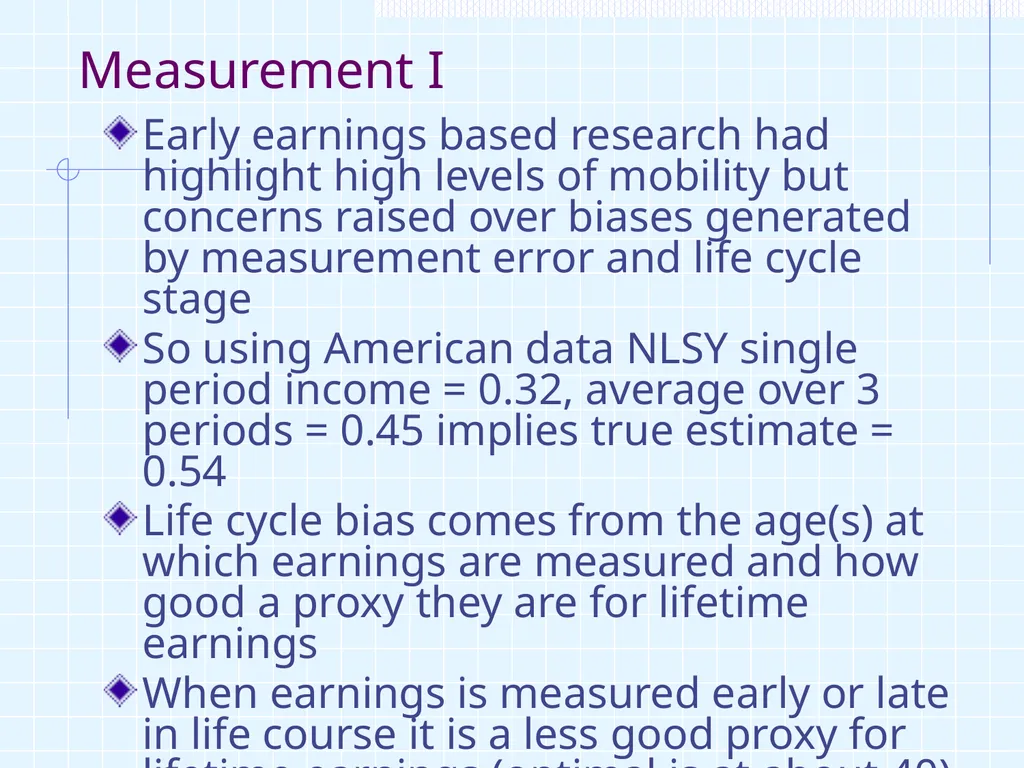 1 ‘Intergenerational Mobility in UK, life chances - slide 6 of 28