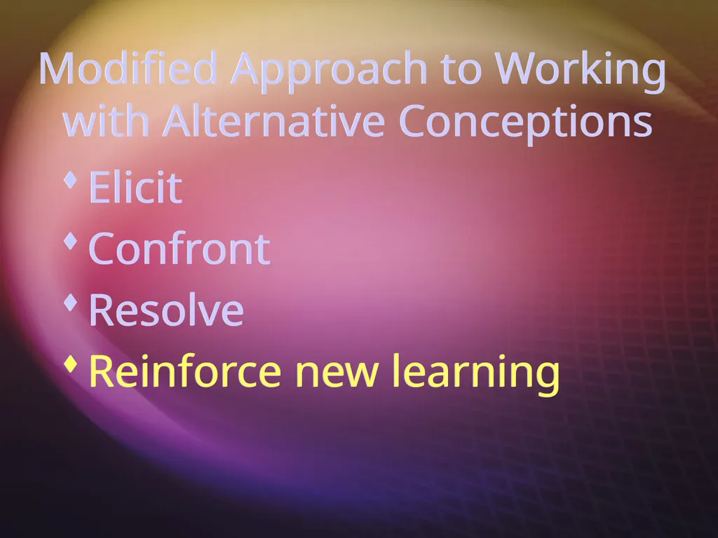 Alternative Conceptions and Concept Change Image - slide 18 of 23