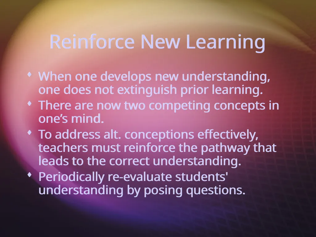 Alternative Conceptions and Concept Change Image - slide 23 of 23