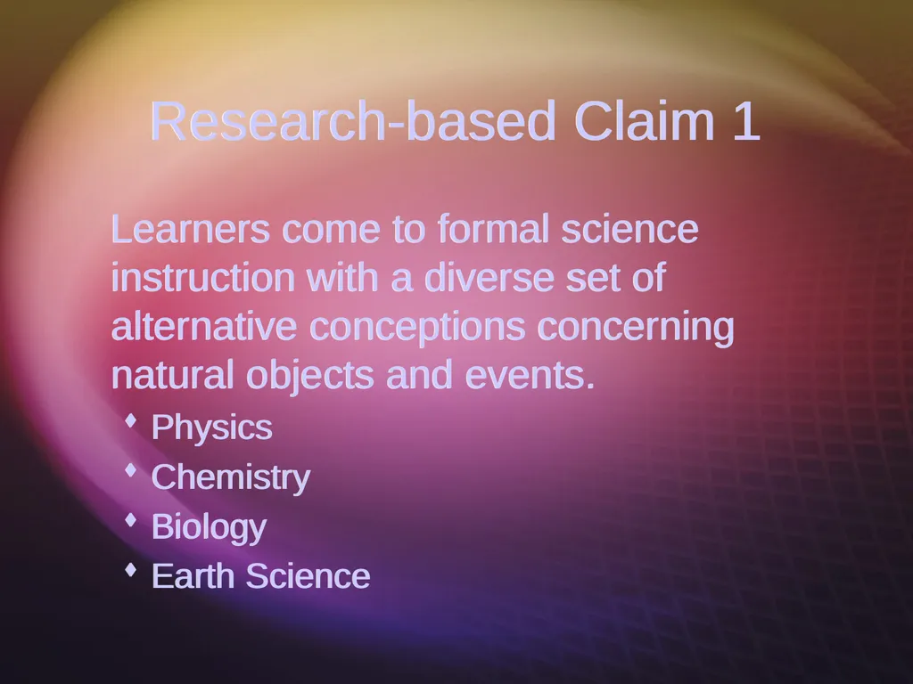 Alternative Conceptions and Concept Change Image - slide 8 of 23