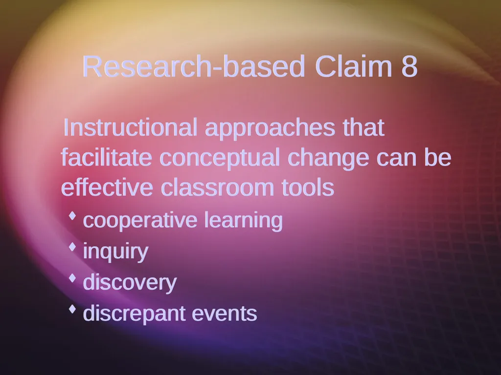 Alternative Conceptions and Concept Change Image - slide 15 of 23