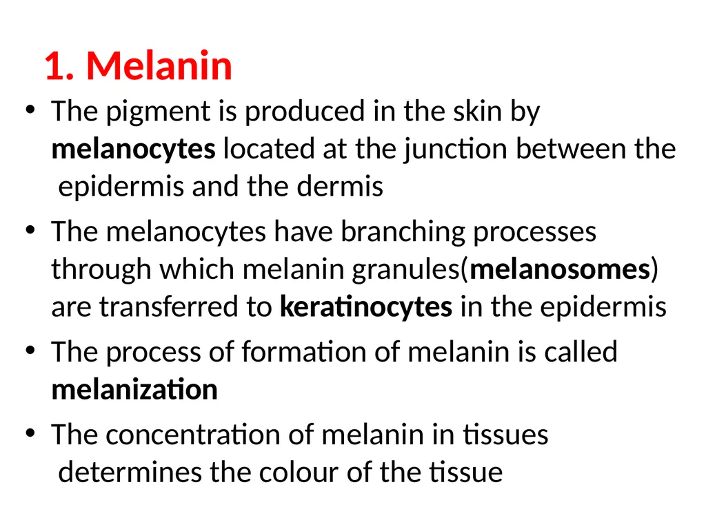PATHOLOGICAL PIGMENTATION Lecture by Assistant - slide 5 of 23