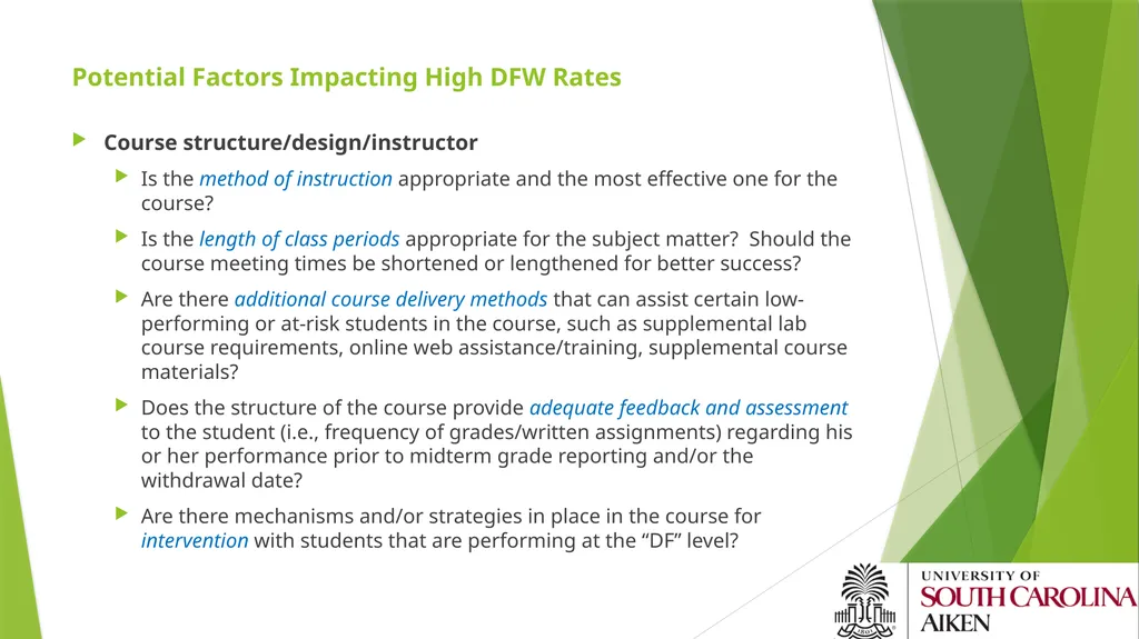 A Four-Pronged Action Plan for Retention: - slide 5 of 22