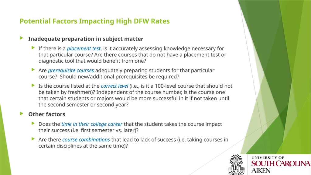 A Four-Pronged Action Plan for Retention: - slide 6 of 22