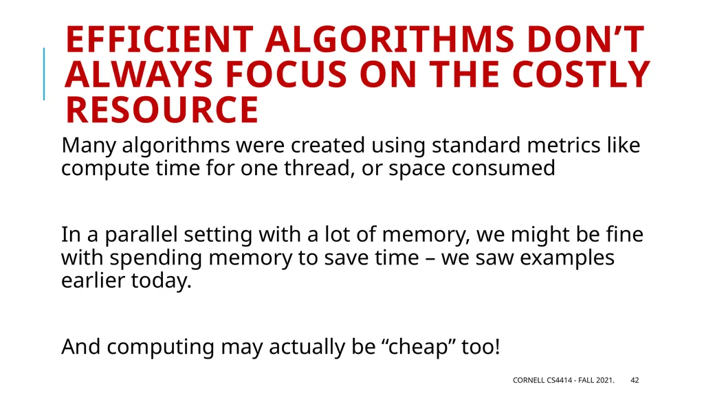 Performance: Big Picture Professor Ken Birman - slide 42 of 50
