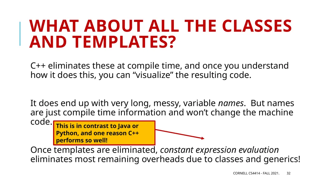 Performance: Big Picture Professor Ken Birman - slide 32 of 50