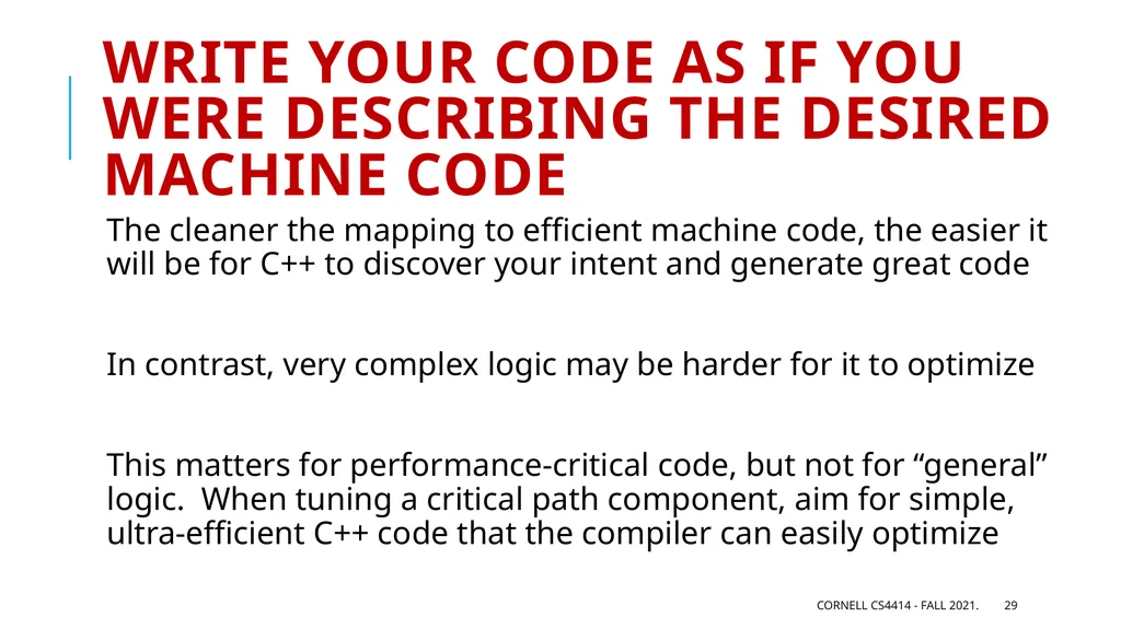 Performance: Big Picture Professor Ken Birman - slide 29 of 50