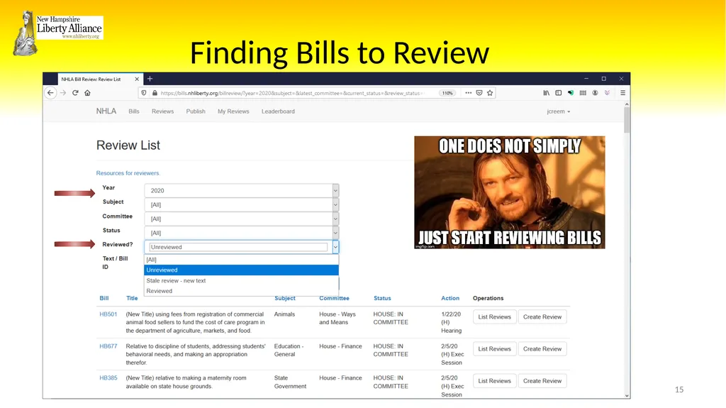 New Hampshire Liberty Alliance Bill Review - slide 15 of 51
