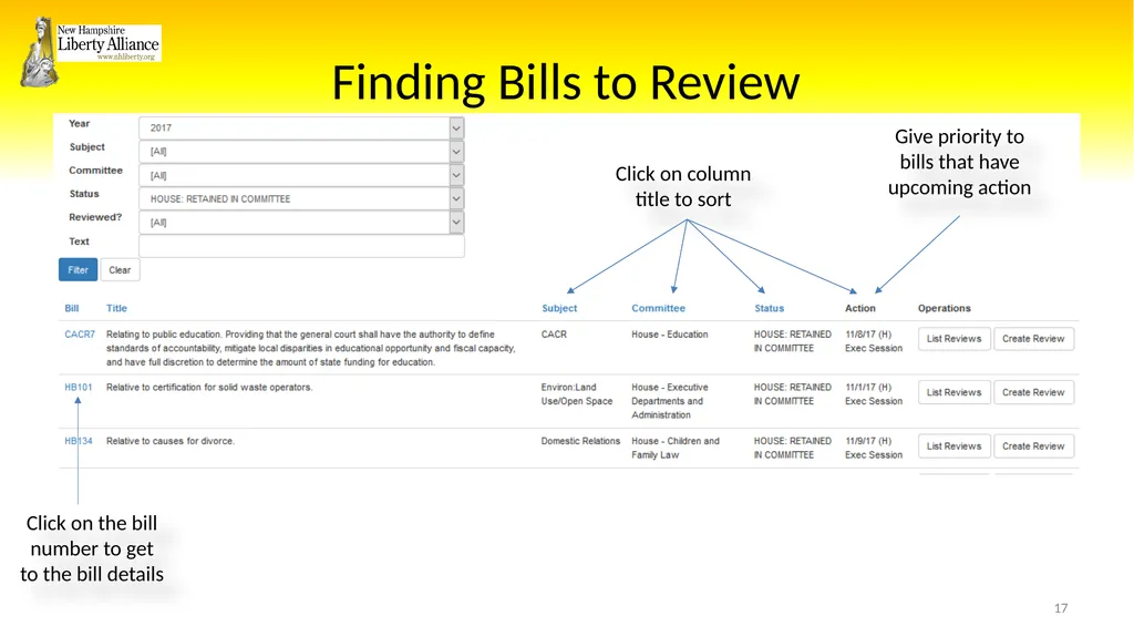 New Hampshire Liberty Alliance Bill Review - slide 17 of 51
