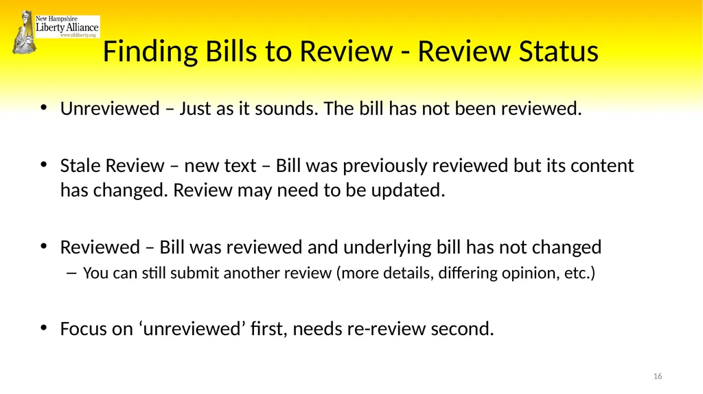 New Hampshire Liberty Alliance Bill Review - slide 16 of 51