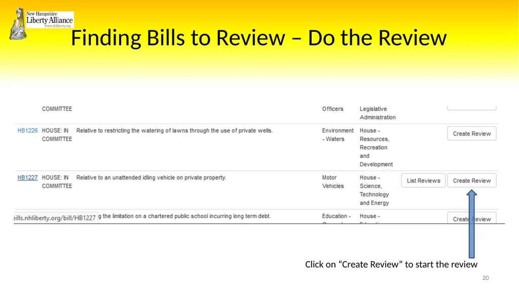New Hampshire Liberty Alliance Bill Review - slide 20 of 51