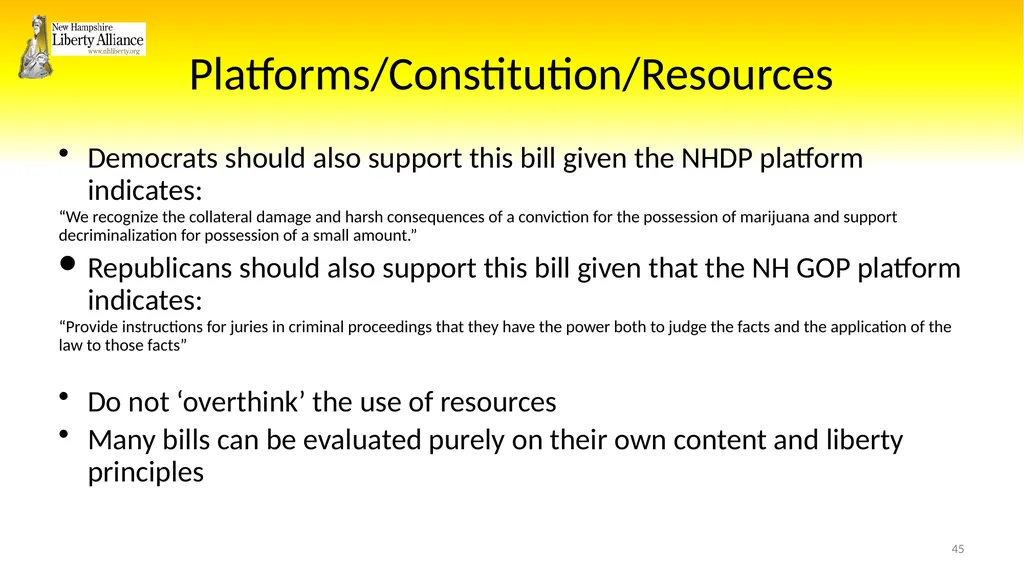 New Hampshire Liberty Alliance Bill Review - slide 45 of 51