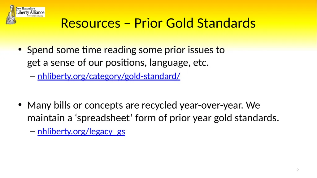 New Hampshire Liberty Alliance Bill Review - slide 9 of 51