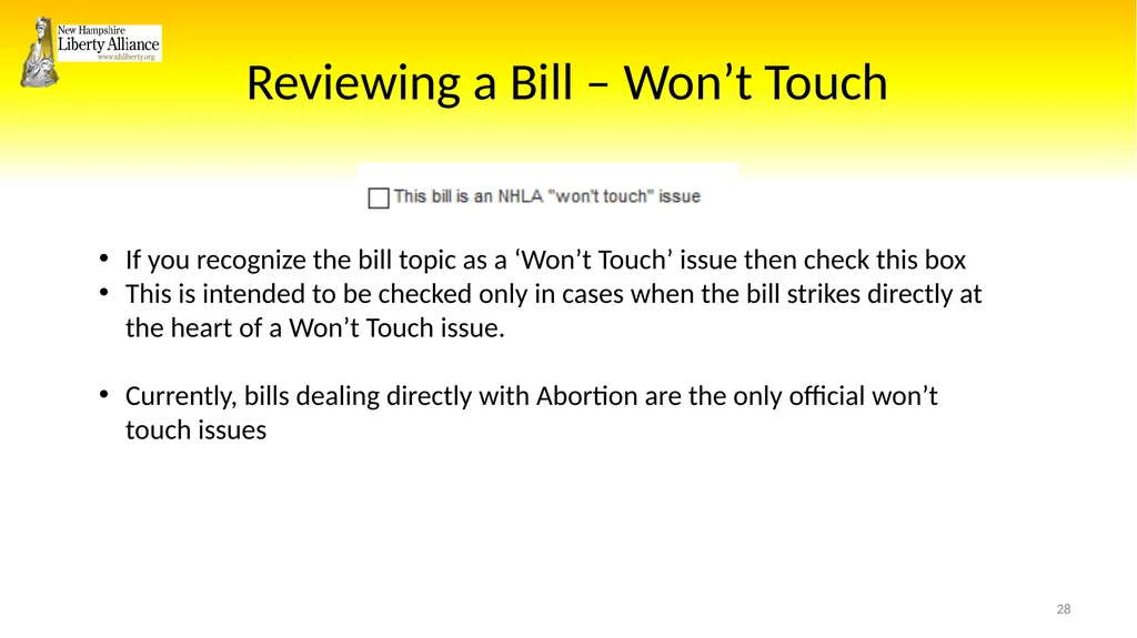 New Hampshire Liberty Alliance Bill Review - slide 28 of 51