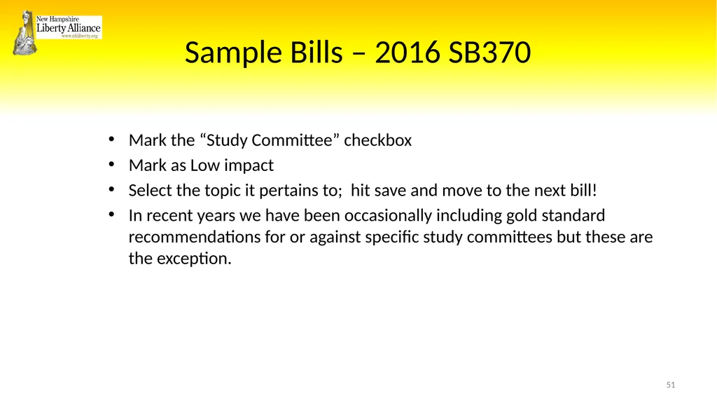 New Hampshire Liberty Alliance Bill Review - slide 51 of 51