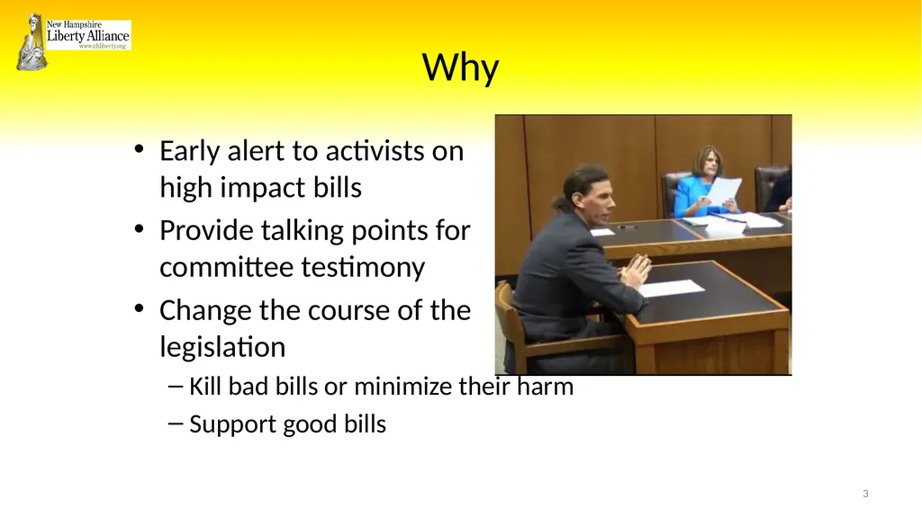New Hampshire Liberty Alliance Bill Review - slide 3 of 51