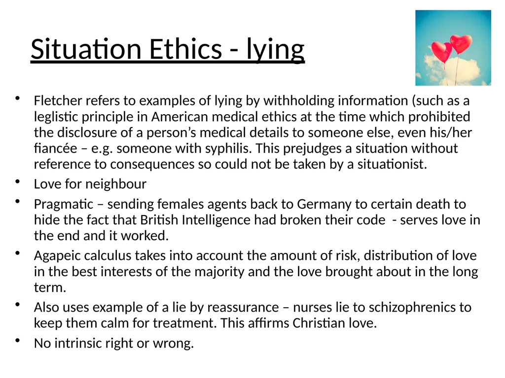 Applied Ethics – Theft and Lying Natural Law - slide 11 of 12