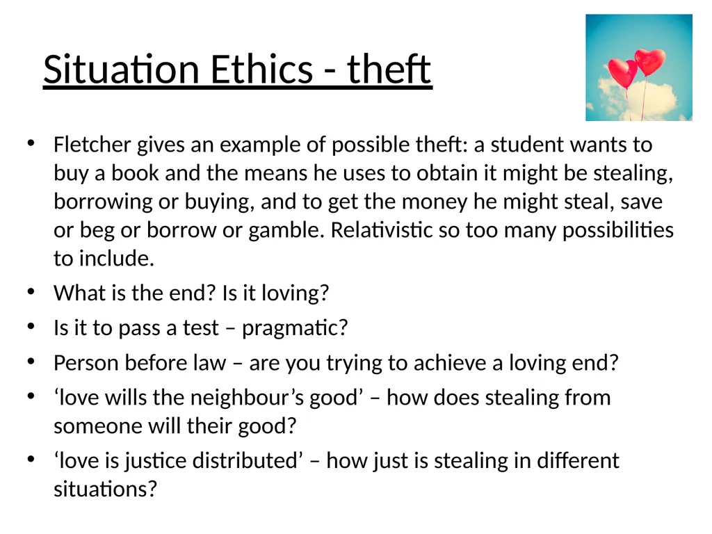 Applied Ethics – Theft and Lying Natural Law - slide 8 of 12